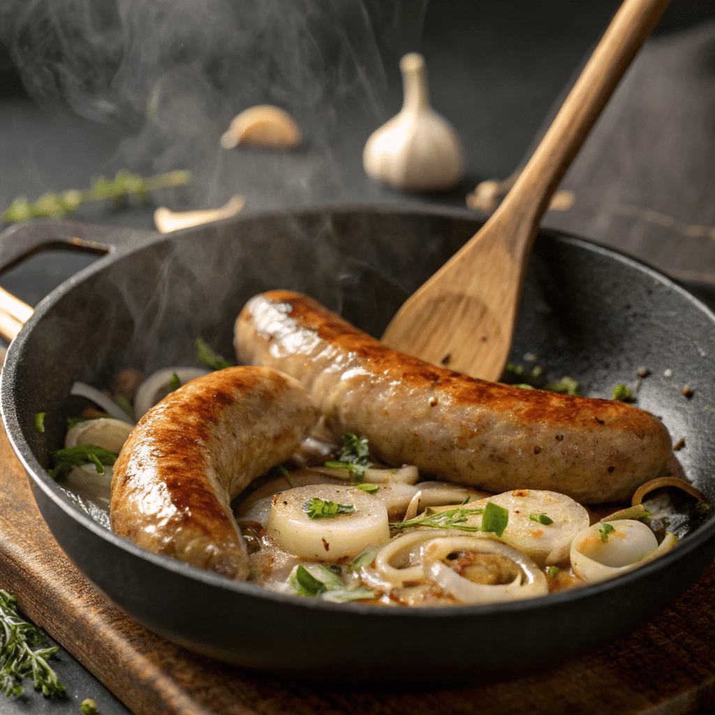 How To Make Creamy Smoked Sausage Pasta 8 Browning smoked sausage for creamy pasta