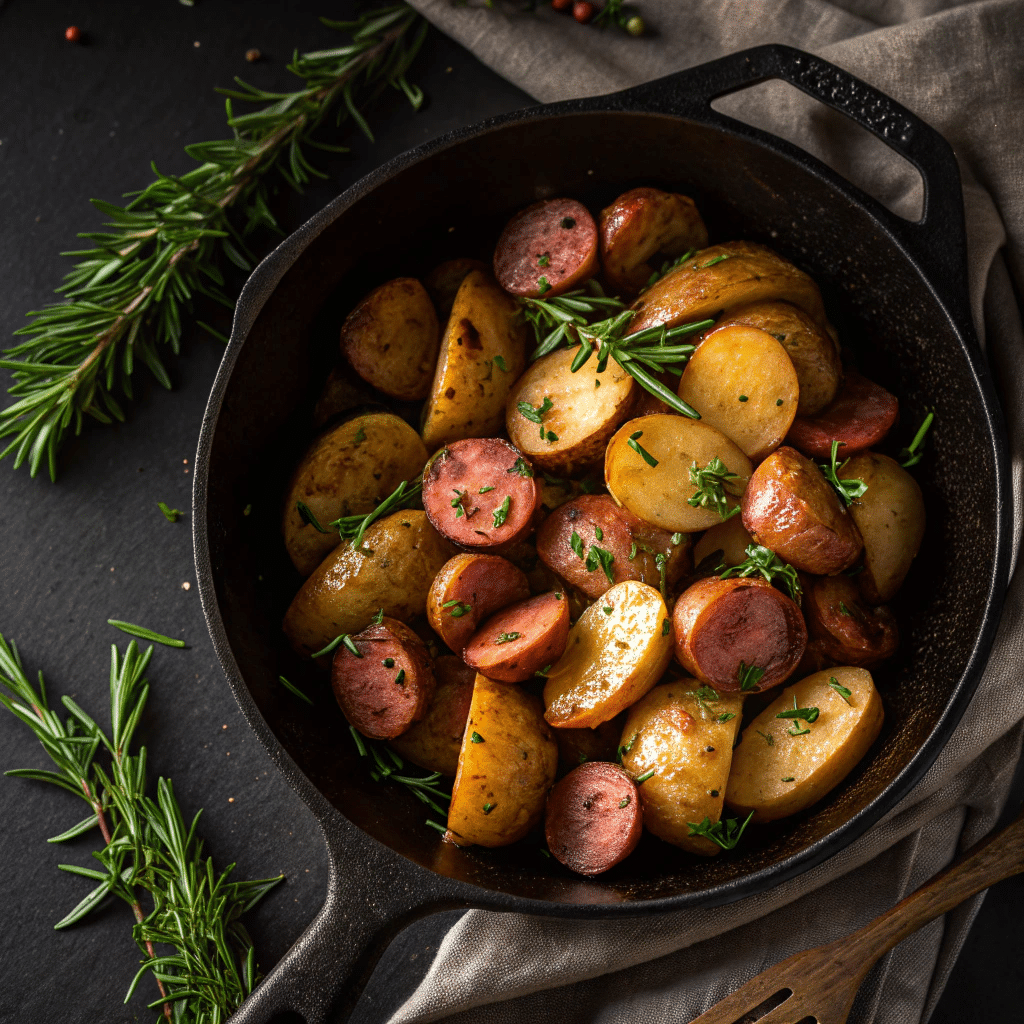 Smoked Sausage and Potatoes: The Best One-Pan Comfort Classic 5 smoked sausage and potatoes in skillet with crispy golden texture