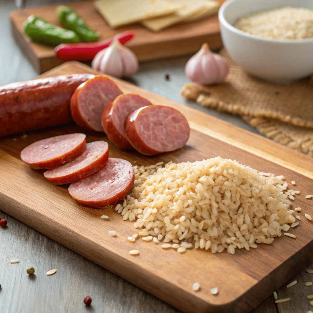 Smoked Sausage And Rice Casserole: The Best Easy One-Pan Dinner 7 ingredients for smoked sausage and rice casserole