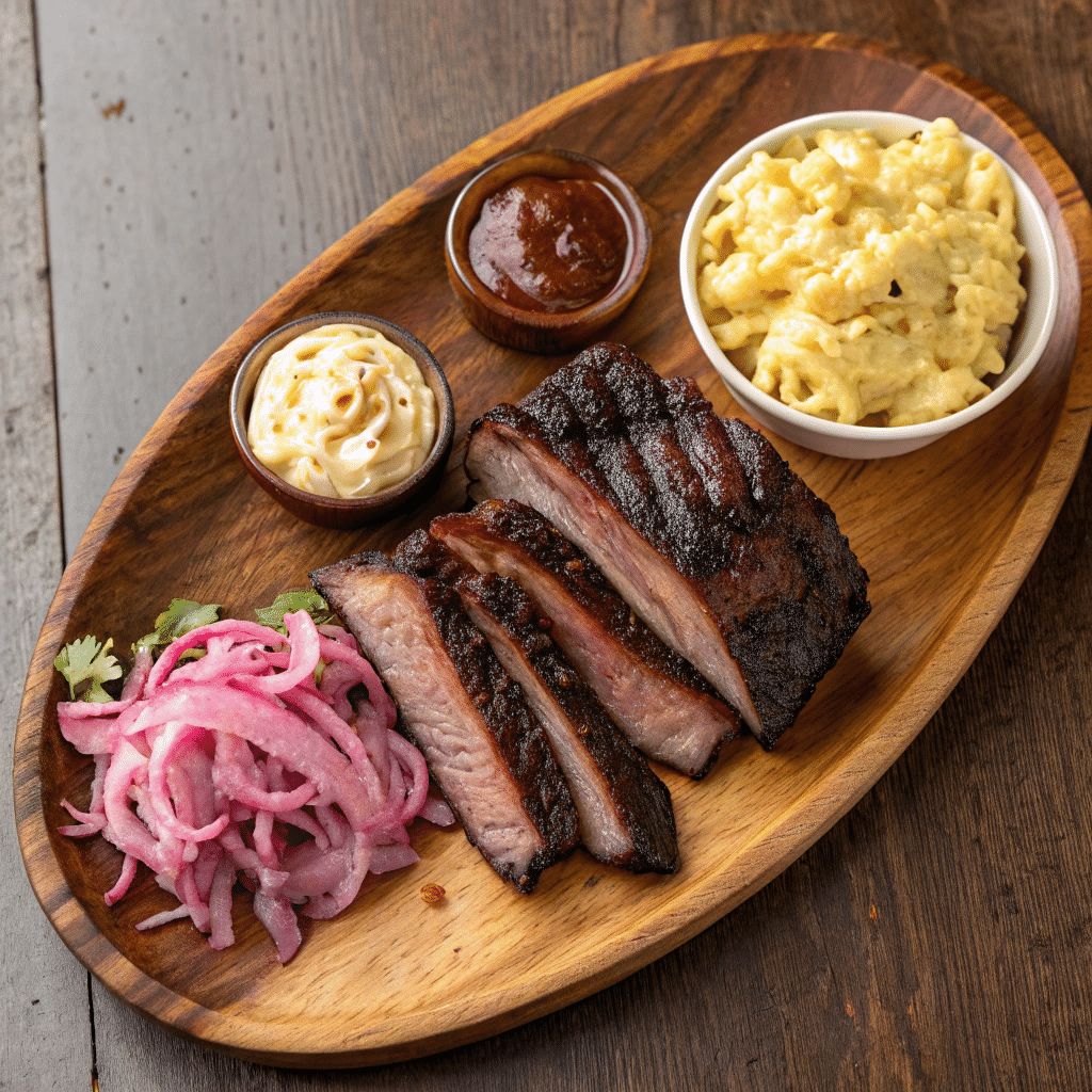 Smoked Beef Short Ribs Made Easy: Step-by-Step Backyard BBQ Guide 8 Smoked beef short ribs served with sides