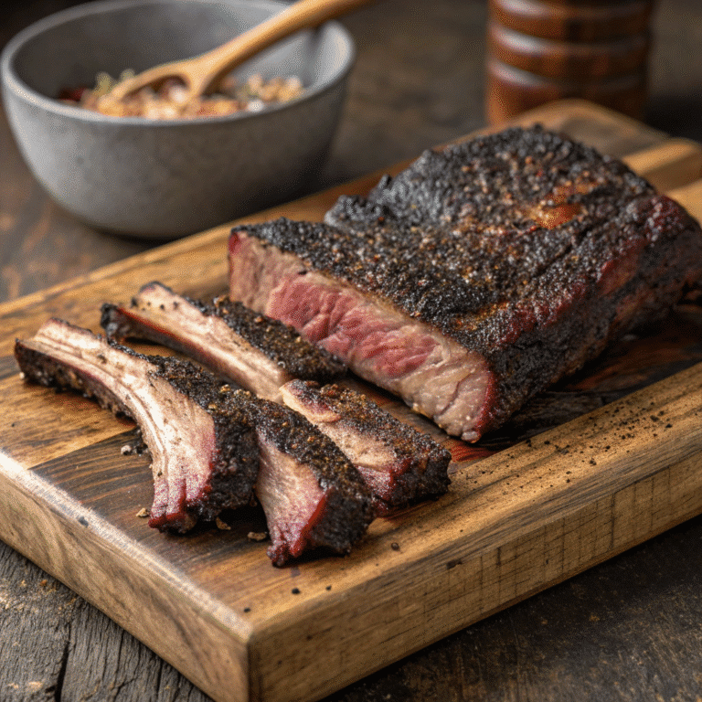 Smoked Beef Short Ribs Made Easy: Step-by-Step Backyard BBQ Guide 6 smoked beef short ribs with traditional BBQ sides