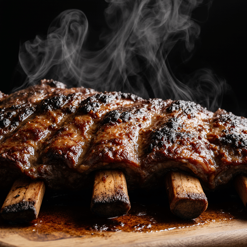 Smoked Beef Short Ribs Made Easy: Step-by-Step Backyard BBQ Guide 5 Smoked beef short ribs served on wooden board