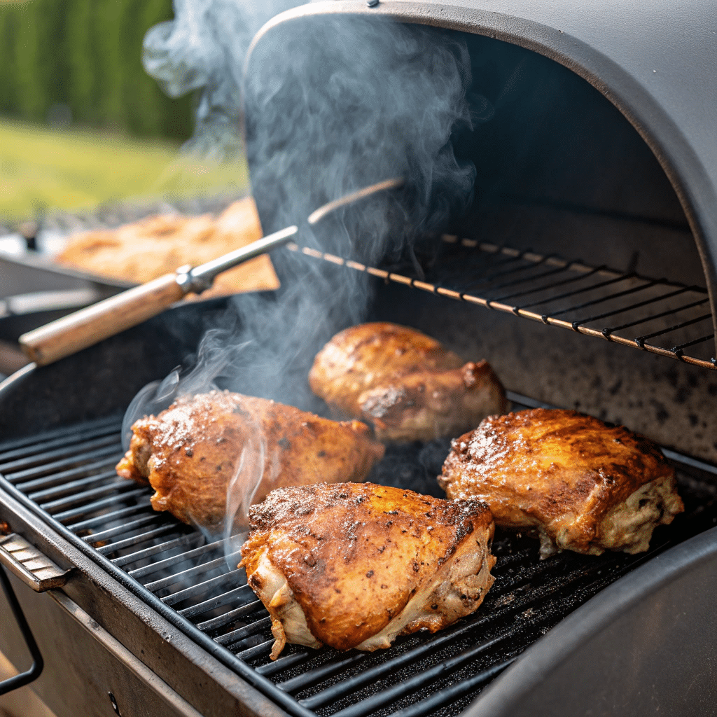 How to Smoked Chicken Thighs Perfectly Every Time 8 Smoking chicken thighs on a pellet grill